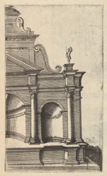 Vista Parcial de um Monumento [Templo de Mercurius] da série 