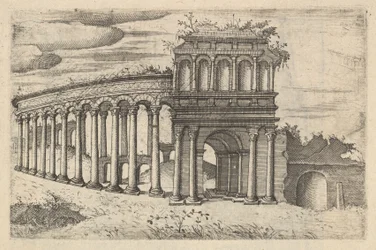 O Anfiteatro de Bordéus [Teatrum Bordeos, Transitorium Caesaris], da série 