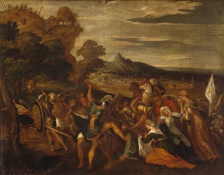 Estrada para o Calvário por Lambert Sustris (ca. 1515-após 1560)