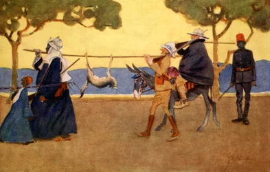 Caçadores do Big Game, de &39;The Light Side of Egypt&39;, 1908