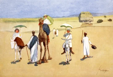 "À volta das Pirâmides", 1908.  