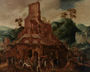 A Morte de Marcus Licinius Crassus (óleo sobre painel)