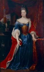Retrato da Princesa Henrietta Amalia de Anhalt-Dessau, Princesa de Nassau-Dietz (1666 - 1726)
