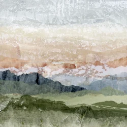 Serenidade das montanhas em camadas