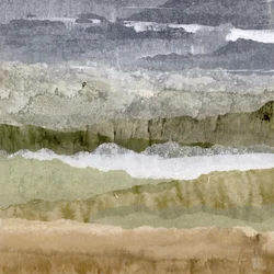 Paisagem abstrata em tons suaves