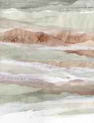 Camadas de montanha em tons suaves