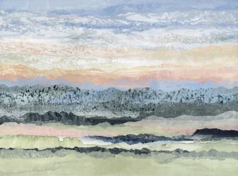 Paisagem serena em camadas