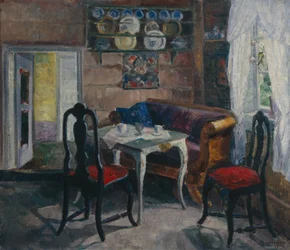 A sala de estar em Haakenstad