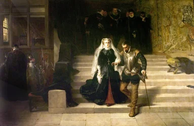 Maria, Rainha dos Scotts, sendo conduzida à sua execução, 1871