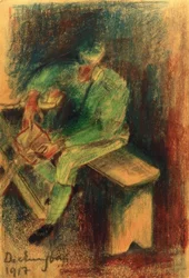 (Soldier at) cobertura de construção