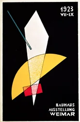 Cartaz para uma exposição da Bauhaus em Weimar, Alemanha, 1923