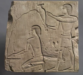 Sacerdotes realizando rituais fúnebres, c.667-647 aC