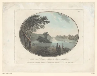 Vista da Wilton House
Wilton dans Willshire, Chateau du Comte de Pembroke (título sobre o objecto)
Jardins Anglais (título da série sobre o objecto)
Jardins ingleses (título da série)