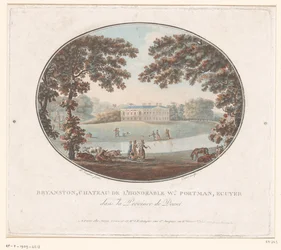 Vista da casa de campo de Sir William Portman em Bryanston
Bryanston, Chateau de l