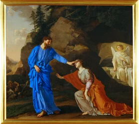 Cristo aparece a Santa Maria Madalena (pintura sobre tela)