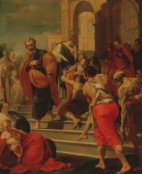 São Pedro curando os doentes com a sua sombra