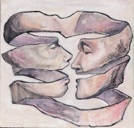 Teoria das cordas, c.2019 (acrílico sobre tela)