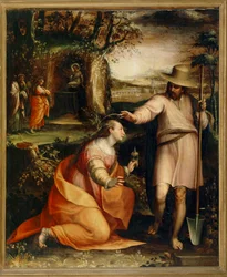 Cristo aparece a Santa Maria Madalena - Noli me tangere ... (pintura sobre tela)