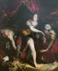Judite e Holofernes, Lavinia Fontana (óleo sobre tela)