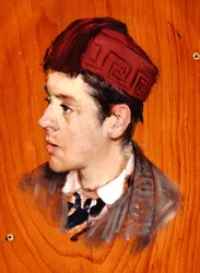 Sir Herbert Thompson, Bart., c.1877 (óleo sobre painel)