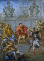 O imperador Cláudio impedindo a morte dos seus atacantes