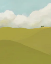 Nuvens e campos, c.2018 (técnica mista)