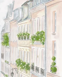 Edifícios de Paris, c.2023 (aguarela)
