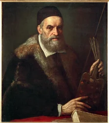 Retrato de Jacopo Bassano da Ponte (pintura sobre tela)