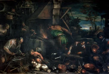 A Forja de Vulcano (óleo sobre tela)