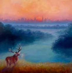 Manhã cedo, Richmond Park, 2023
