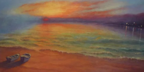 Evening Rendezvouz, 2024 (óleo sobre tela)