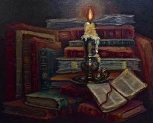 Lambent Seeker, 2024 (óleo sobre tela)