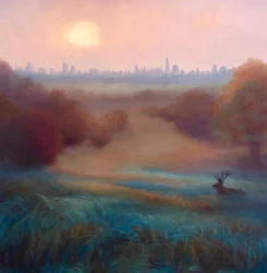 Névoa matinal Richmond Park, 2021
