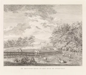 Câmara do cervejeiro perto de Overveen De Brouwers-Kolk nas dunas por Overveen (título no objeto) Pontos turísticos nas proximidades de Haarlem (título da série)