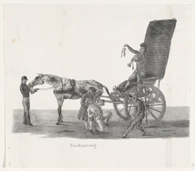 Pastor com um charlatão, 1835
Consulta (título sobre o objecto)
As actuações separadas, que concluíram o desfile realizado por H.H. Students of the Leiden University em 9 de Fevereiro: 1835 (título da série sobre o objecto)