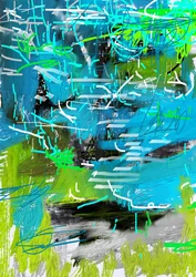 Traços abstratos vibrantes