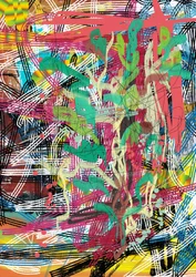 Emaranhado abstrato vibrante
