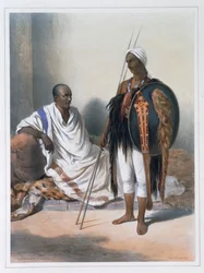 Sacerdote e guerreiro abissínio, 1848