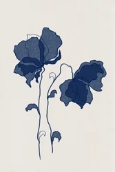 Flores azuis elegantes