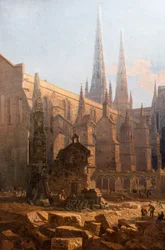 A limpeza da Catedral de Santo André, pormenor.1865 (óleo sobre tela)