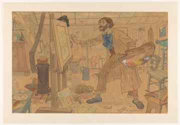 Estúdio de um pintor moderno (título original sobre o objecto)