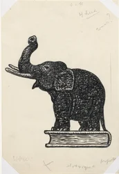 Elefante no livro (esboço)