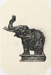 Elefante no livro (esboço)