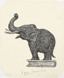 Elefante no livro (esboço)