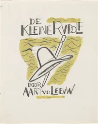 Desenho para encadernação de um livro para: Aart van der Leeuw, The Little Rudolf, 1930
