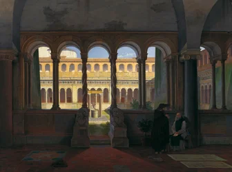 O claustro de San Giovanni in Laterano em Roma