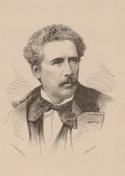 Retrato do Compositor Olivier Métra 1830-1889.