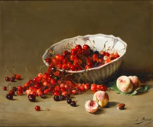 Uma tigela de cerejas, c.1900