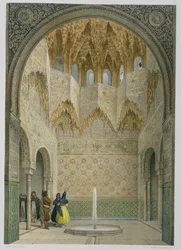 O Salão dos Abencerrajes, a Alhambra, Granada, 1853