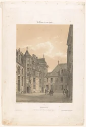 Vista do pátio do Palais Jacques-Coeur em Bourges
Bourges. Vue intérieure de la maison de Jacques Coeur (título sobre o objecto)
França Contemporânea (título da série)
La France de nos jours (título da série sobre o objecto)